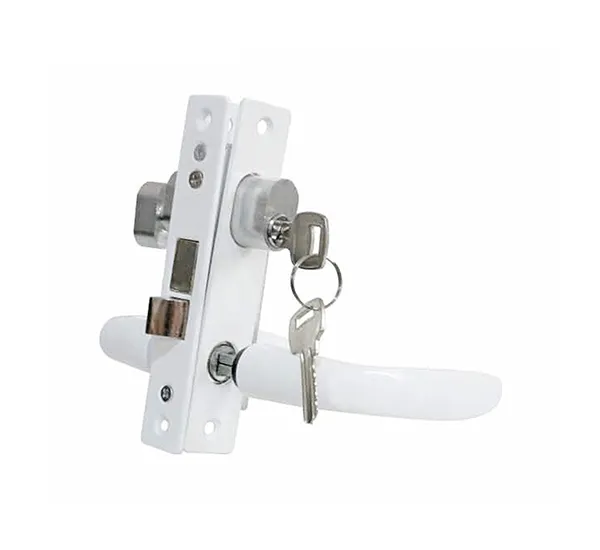 Multipoint door lock gearbox rods and locking point layout