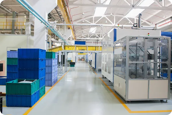 Equipos de fabricación automatizados en la planta de HIPAD