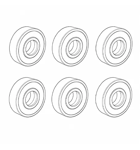 Miniature ball bearing samples for door roller assembly testing